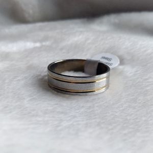 (Possibly Available Soon) Men's Stainless Steel Engagement Ring Gold/ Silver